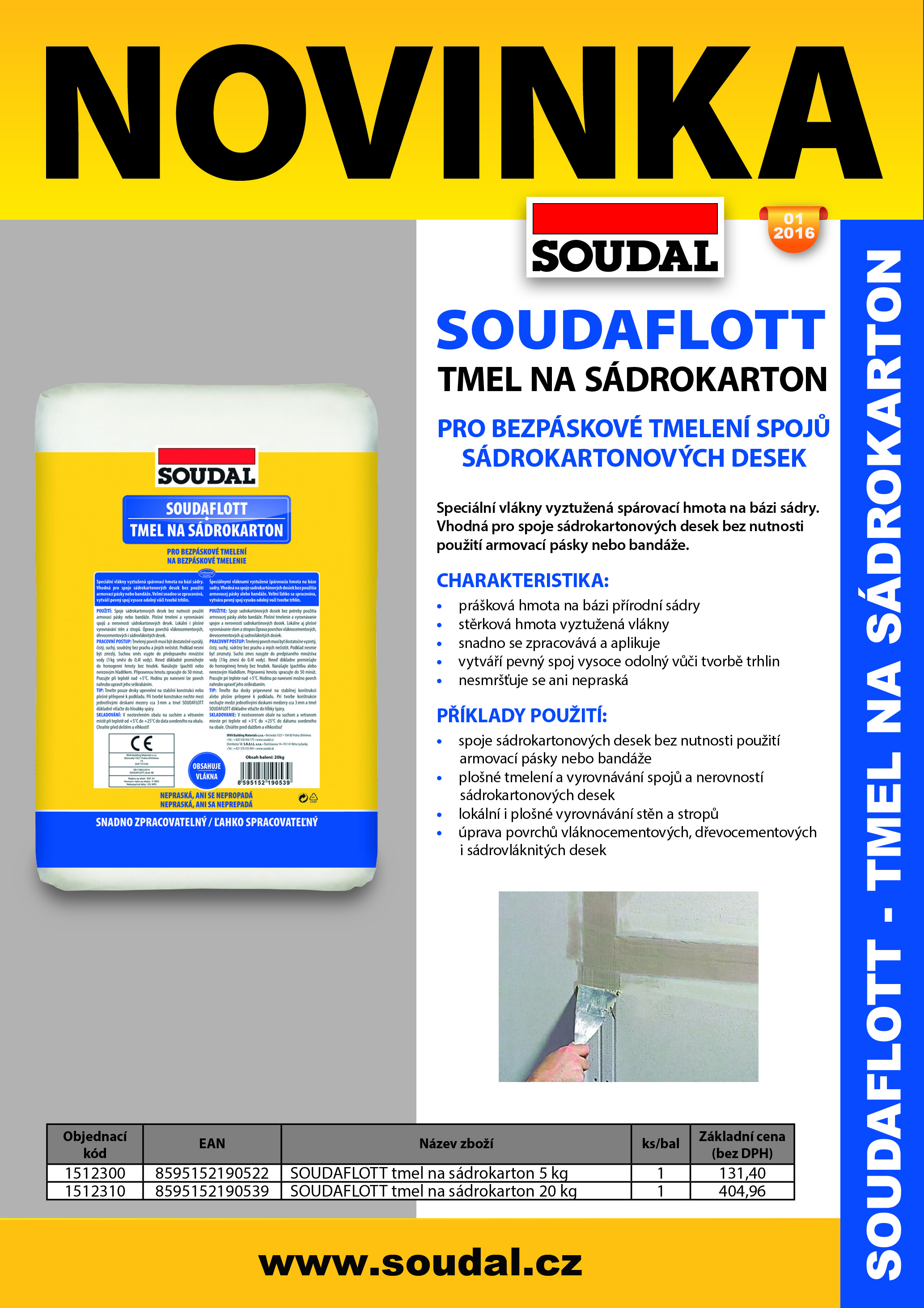 6012-novinka-soudaflott-tmel-na-sadrokarton SOUDAFLOTT tmel na s&aacute;drokarton | SOUDAL