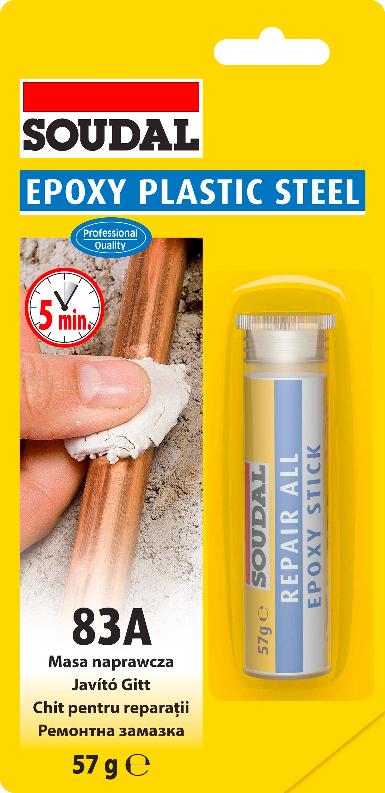 EPOXY_PLASTIC_STEEL_83A_60G_VIZ_2305 EPOXY LIQUID STEEL | SOUDAL