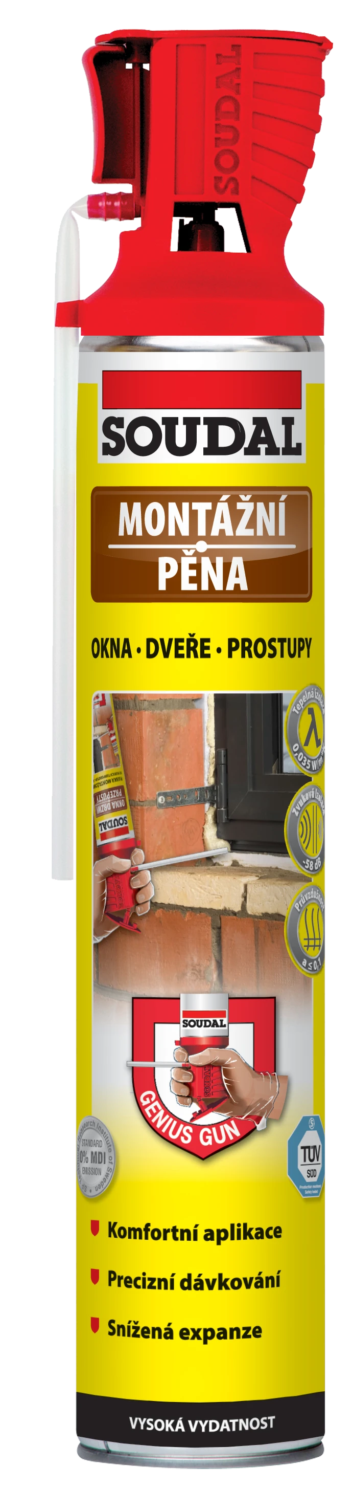 MONTAZNI_PENA_GG_750ML_VIZ_1706 Mont&aacute;žn&iacute; pěna GENIUS GUN | SOUDAL